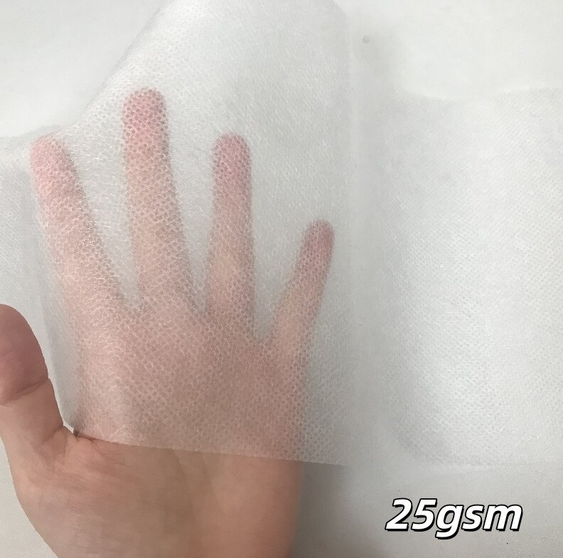 Tissu non tissé en polypropylène spunbond blanc 25 g/m² à usage médical
